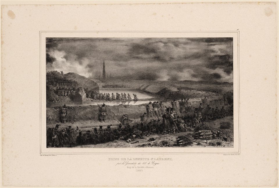 Strijd om de citadel van Antwerpen (prise de la lunnete de St. Laurent), objectnr A 15336