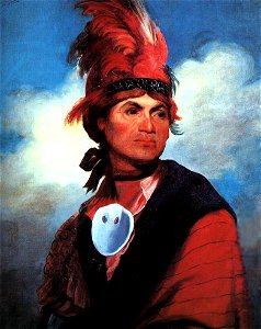 Joseph Brant by Gilbert Stuart, 1786. Free illustration for personal and commercial use.
