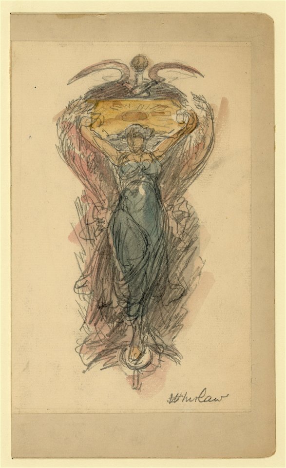 Study drawing for mural of woman, no. 3 LCCN2004662052
