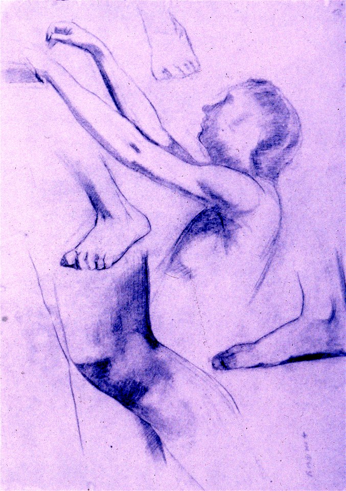 Studies of feet, legs, and a half figure G6A