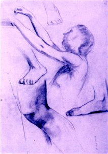 Studies of feet, legs, and a half figure G6A