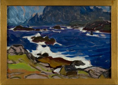 Study during a Storm. From Lofoten (Anna Boberg) - Nationalmuseum - 20508