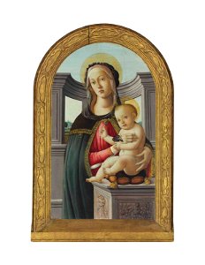 Studio of Botticelli - The Madonna and Child with a goldfinch, 5766027. Free illustration for personal and commercial use.
