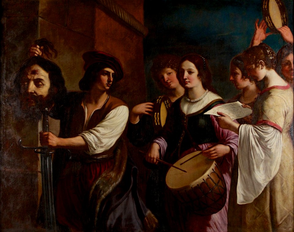 Studio of Guercino - The Triumph of David, PIC718