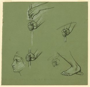 Study drawings for the figure of Agriculture in the mural Peace and prosperity LCCN2004662318