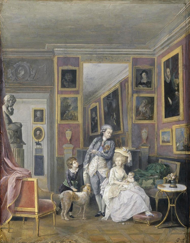 Stroganov with His Wife Yekaterina Petrovna and Children
