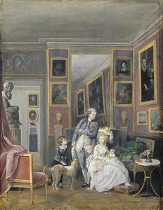 Stroganov with His Wife Yekaterina Petrovna and Children