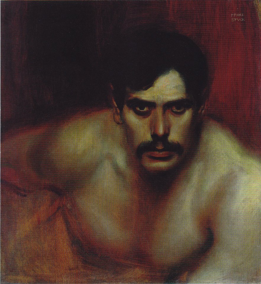 Stuck - Männliche Porträtstudie (Das böse Gewissen) - c. 1896