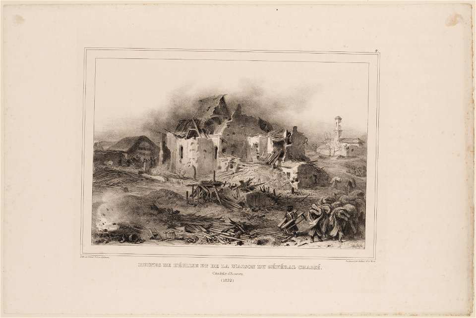 Strijd om de citadel van Antwerpen (ruines de l'église et de la maison du général chassé), objectnr A 15334