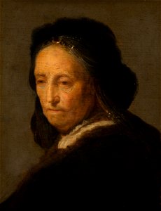 Studie van een oude vrouw, after Rembrandt van Rijn, 17th c., Mauritshuis, The Hague