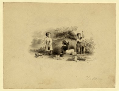 Study for bank-note vignette- three youths LCCN2004661626
