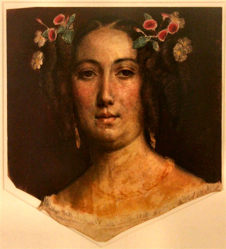 Study for the portrait of Anna Angélique Lemotheux (unknown date) - Guillaume Bodinier