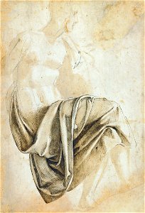 Study for the drapery of the Erythraean Sibyl AN00103136 001 l
