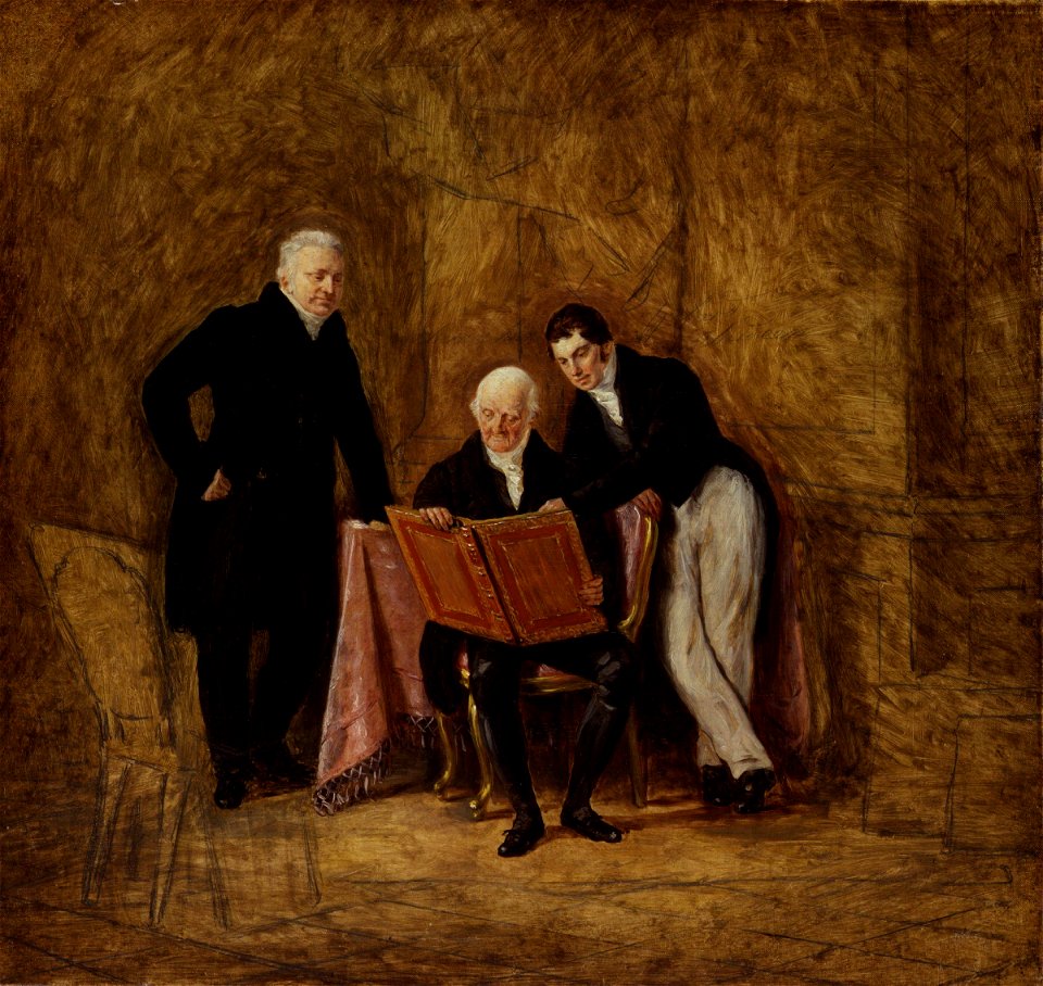 Study for 'Patrons and Lovers of Art by Pieter Christoffel Wonder