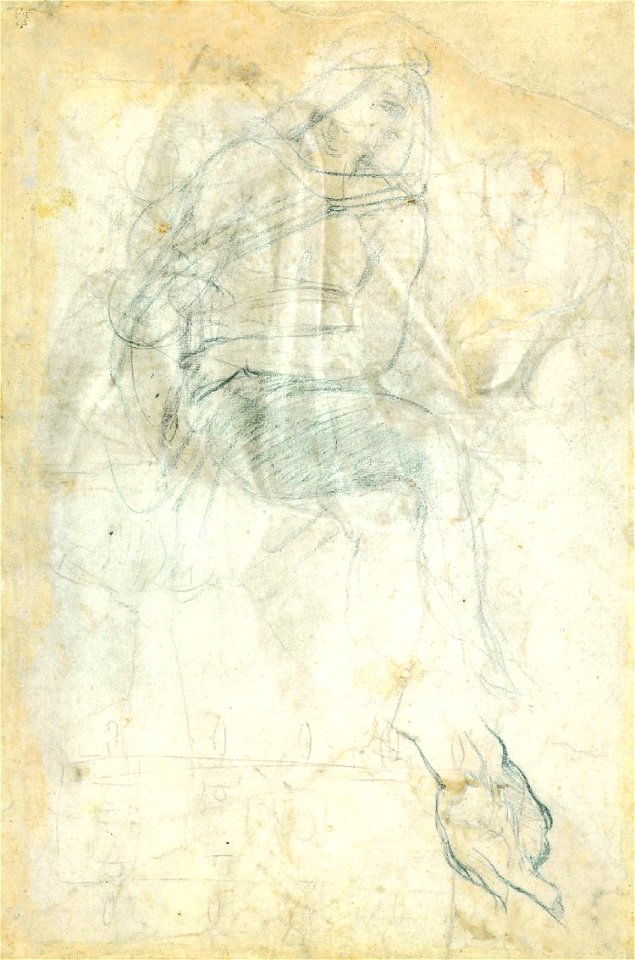 Study for the drapery of the Erythraean Sibyl AN00106024 001 l