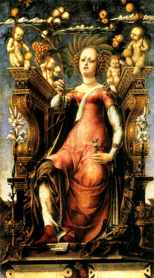 Studiolo di belfiore, thalia di michele pannonio, budapest
