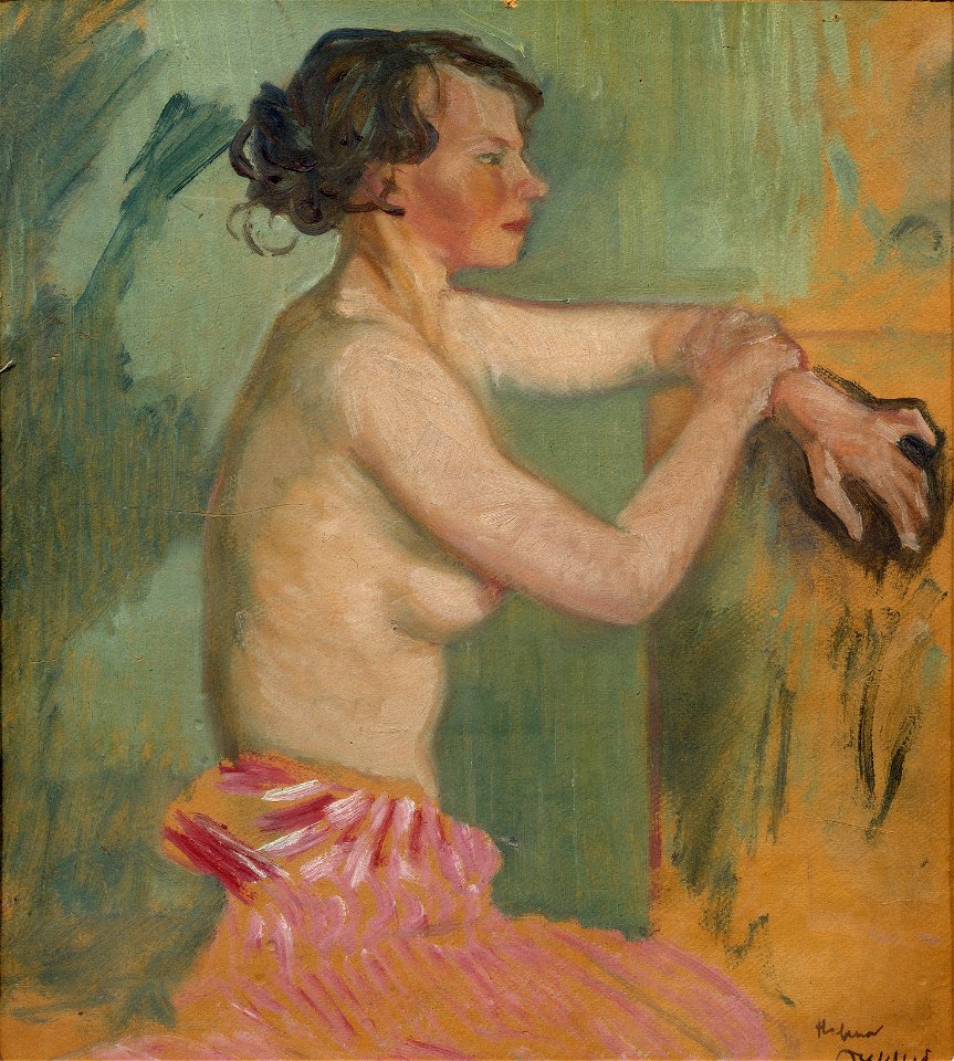 Study of a Model (Helmer Osslund) - Nationalmuseum - 25318
