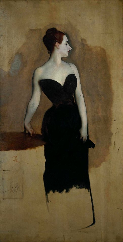 Study of Mme Gautreau by John Singer Sargent c1884