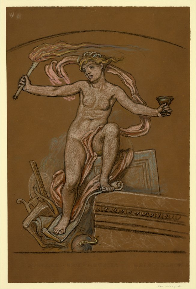 Study for the central figure of Anarchy LCCN2004662313