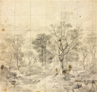 Study for ‘Cornard Wood’ Thomas Gainsborough circa 1748