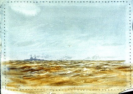 Study of distant warships at sea RMG PV3375