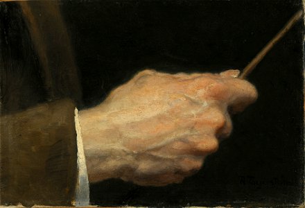 Study of a Hand (Robert Thegerström) - Nationalmuseum - 21394. Free illustration for personal and commercial use.