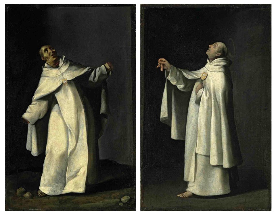 Studio of Zurbarán - Friar Pedro de Beteta; and Friar Guillermo de Valencia, Delenda II-231j-k