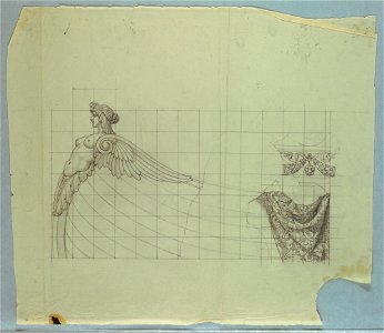 Study of Boat for Right Panel of The Marriage of the Atlantic and Pacific