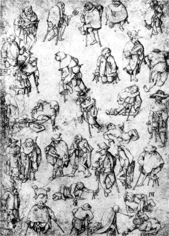 Hieronymus Bosch - Beggars and Cripples - WGA02629