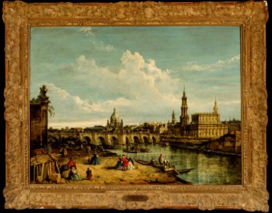 Studio of Bernardo Bellotto - View of Dresden From the Right Side of the Elbe, 1748-58, 1961.9.34