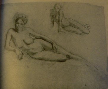 Studies of a reclining nude woman G6