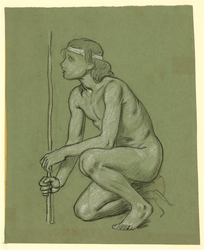 Study for figure of Agriculture in the mural Peace and prosperity LCCN2004662148