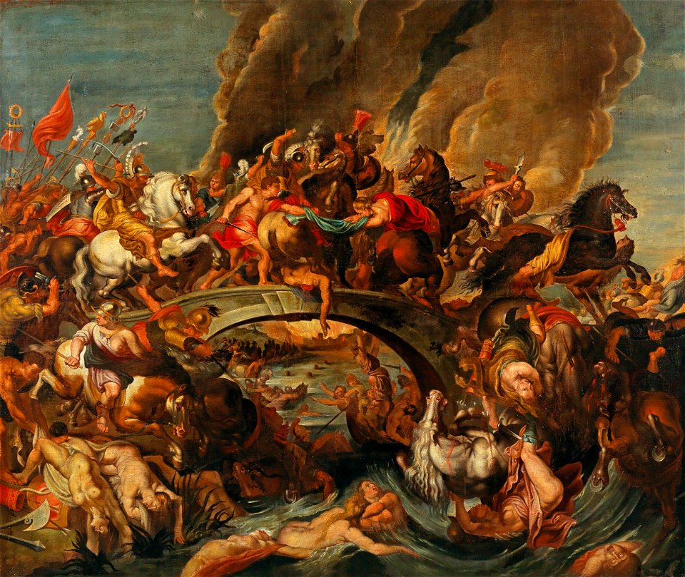Studio of Peter Paul Rubens - The Battle of the Amazons