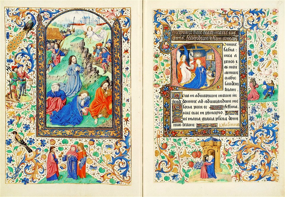 Stundenbuch der Maria von Burgund Wien cod. 1857 56v 57r