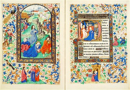 Stundenbuch der Maria von Burgund Wien cod. 1857 56v 57r