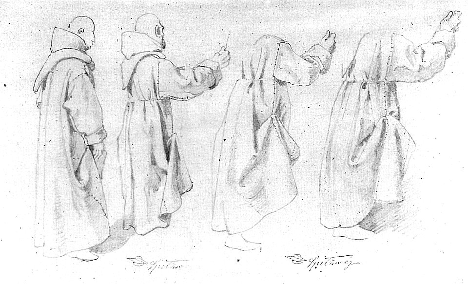 Studie zu einem Moench (Spitzweg)