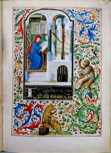 Stundenbuch der Maria von Burgund Wien cod. 1857 Der Evangelist Matthaeus
