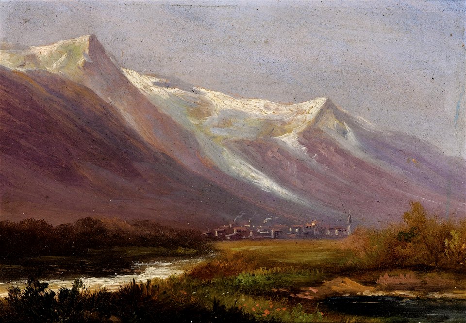 Study of Mountains-Albert Bierstadt
