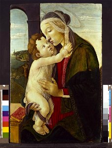 Studio of Sandro Botticelli - The Virgin and Child, 1480 - 1510, WA1932.1. Free illustration for personal and commercial use.