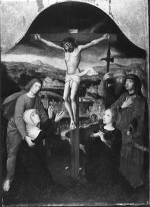 Style of Adriaen Ysenbrandt (active 1510-51) - The Crucifixion - RCIN 404669 - Royal Collection