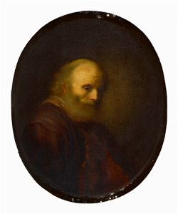 Style of Gerrit Dou (Leiden 1613-Leiden 1675) - Bust of an Old Man - RCIN 404613 - Royal Collection