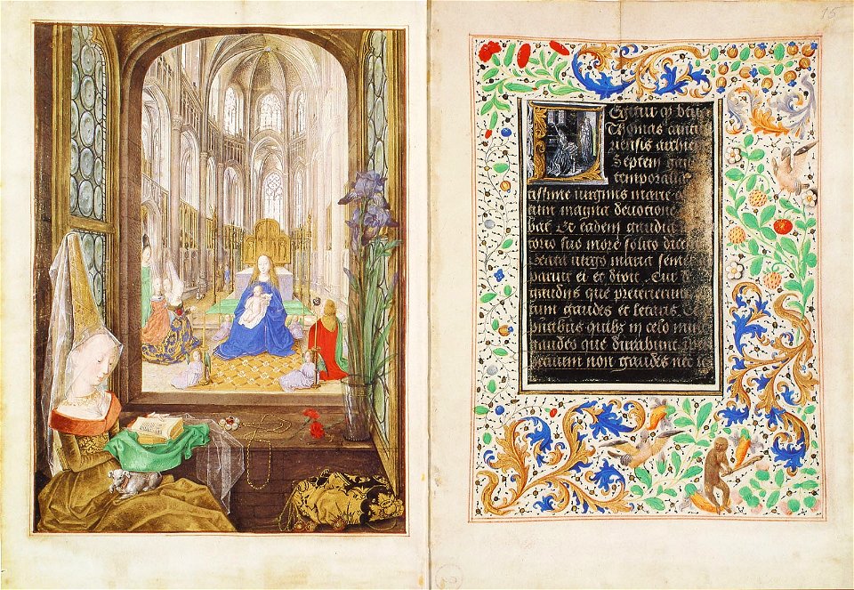 Stundenbuch der Maria von Burgund Wien cod. 1857 14v 15r