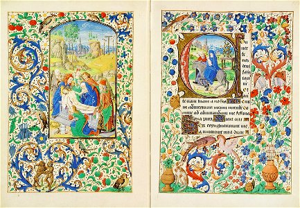 Stundenbuch der Maria von Burgund Wien cod. 1857 111v 112r