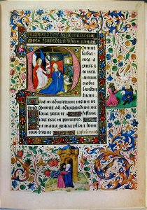 Stundenbuch der Maria von Burgund Wien cod. 1857 Verkuendigung an Maria x
