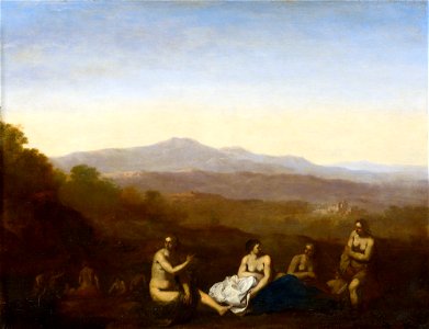 Style of Cornelis van Poelenburgh (Utrecht 1594-5-Utrecht 1667) - Diana and her Nymphs - RCIN 402601 - Royal Collection