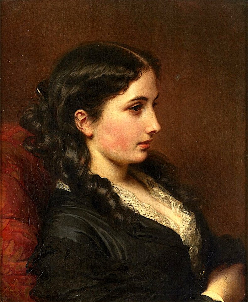 Study of A Girl in Profile 1862