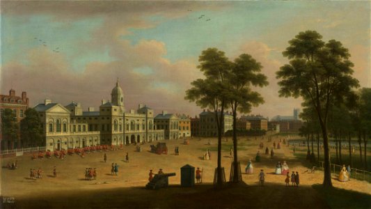 Style of Samuel Scott (1702-72) - The Horse Guards - RCIN 407253 - Royal Collection