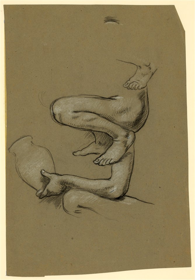 Study for figure of Arts in the mural Peace and prosperity, no. 1 LCCN2004662151