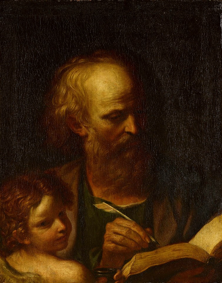 Style of Guercino (Cento 1591-Bologna 1666) - Saint Matthew - RCIN 405561 - Royal Collection