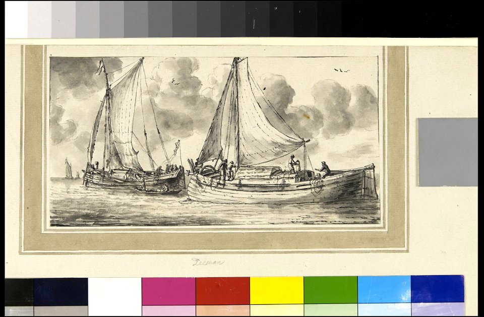 Study of a waterschip and a smalschip - fishing boats RMG PW5527